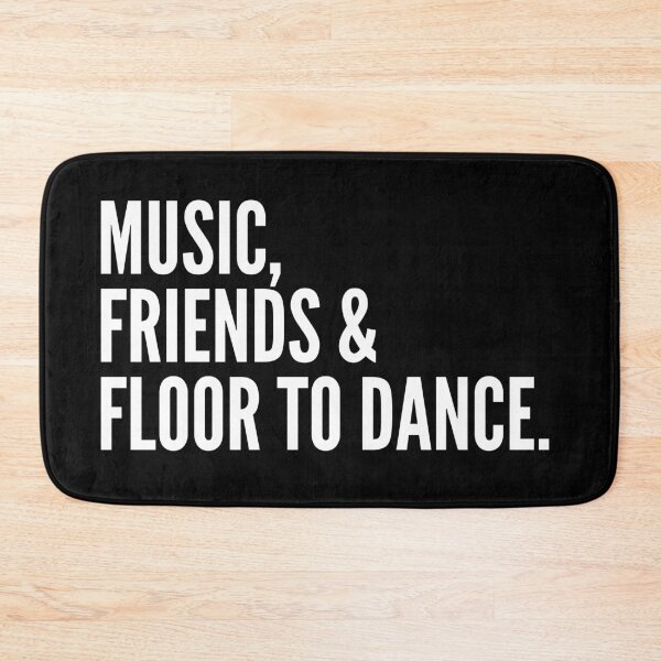 Item preview, Music, Friends and Floor to Dance - BLACK designed and sold by nunoelias.
