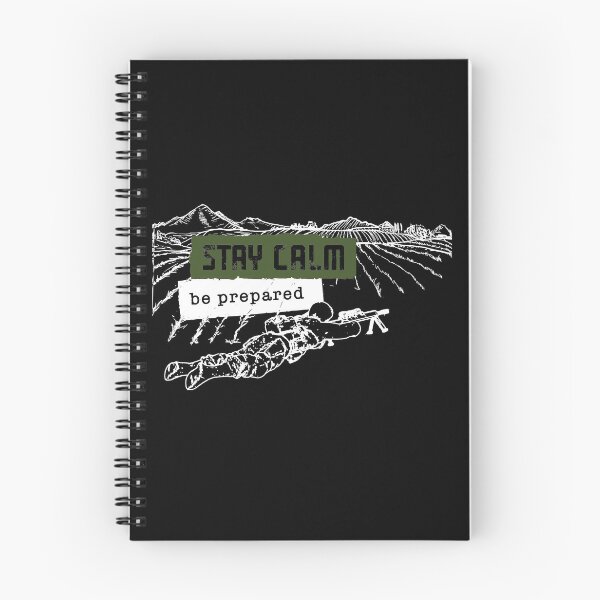 Item preview, Stay calm Be Prepared Sniper Mountain  designed and sold by Arassa Design.