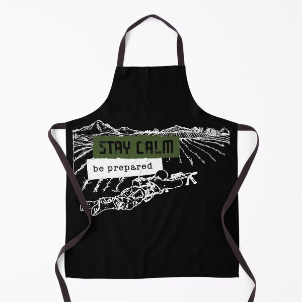 Item preview, Stay calm Be Prepared Sniper Mountain designed and sold by Arassa Design.