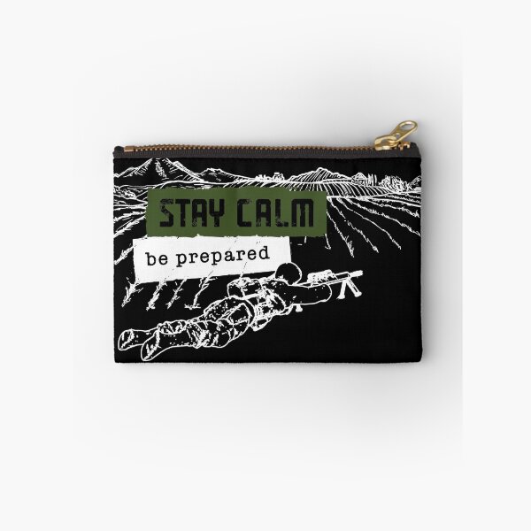 Item preview, Stay calm Be Prepared Sniper Mountain designed and sold by Arassa Design.