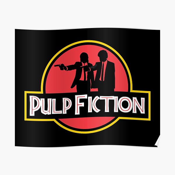 Jurassic Park Pulp Fiction Parody Poster