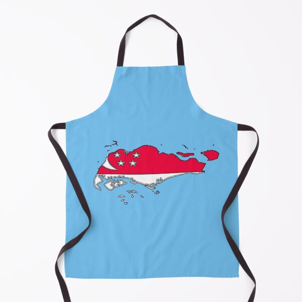 Item preview, Singapore Map With Flag designed and sold by Havocgirl.