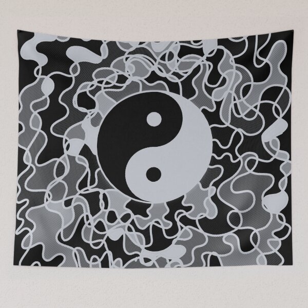 Item preview, Yin Yang Scribble Pattern designed and sold by iamhewho.