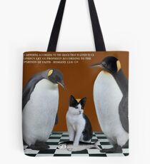 "THIS IS NOT JUNIOR - WHO IS THIS IMPOSTER?" (WITH SCRIPTURE) Always show the you in you that makes you the you that you are. Tote Bag
