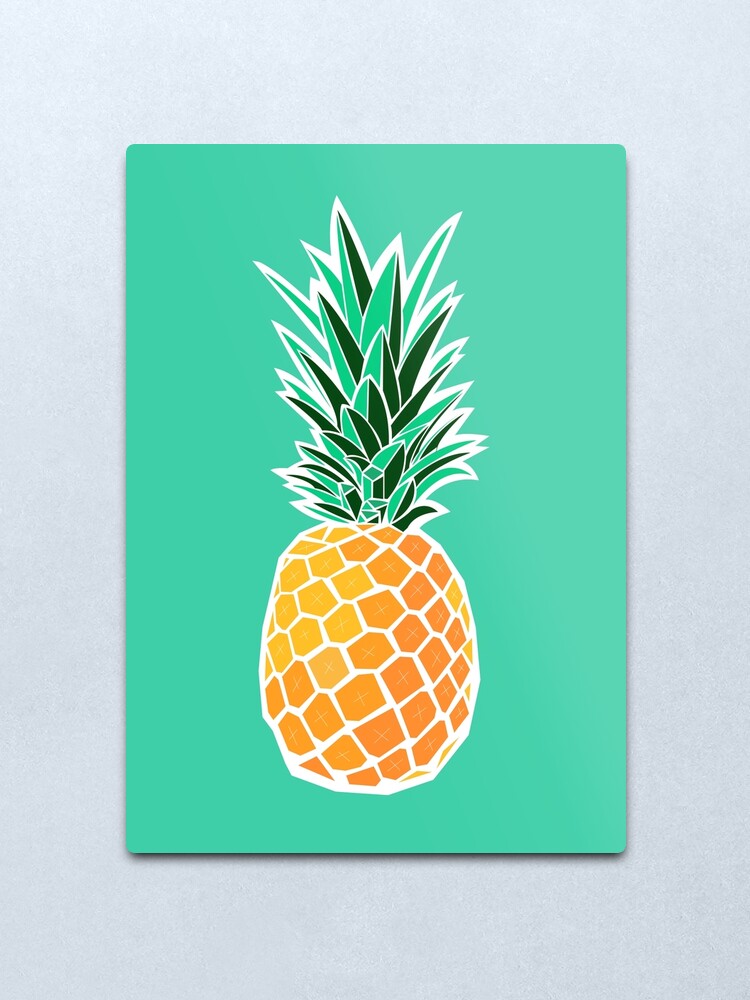 Alternate view of Pineapple Metal Print