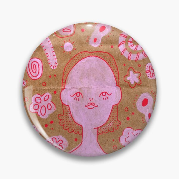 Item preview, Abstract Pink Girl Portrait - Paper Texture designed and sold by mia-stickers0.