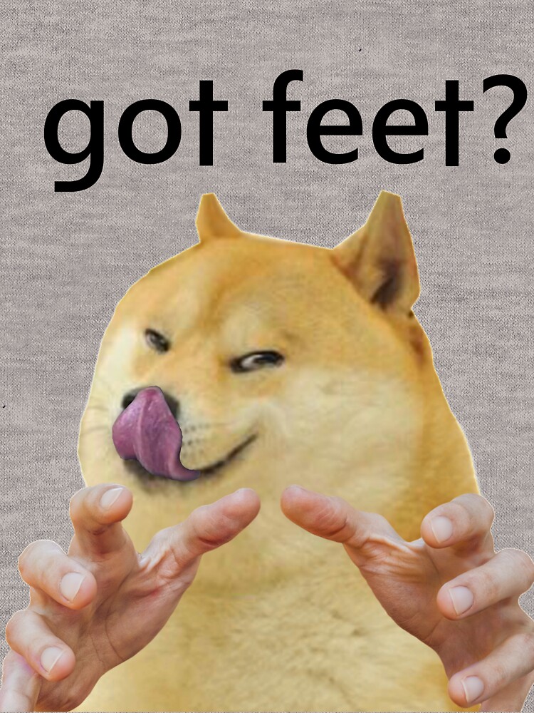 "Doge got feet?" Lightweight Hoodie for Sale by dogefanatic | Redbubble