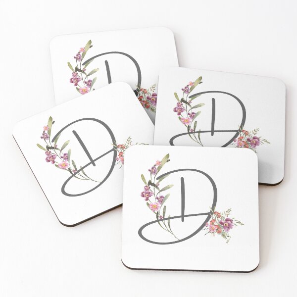 Item preview, Floral Initial Letter D designed and sold by TheFamilyVan.