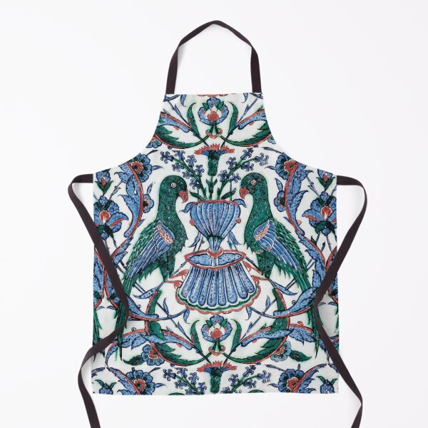 Item preview, IZNIK TILE FLOWERS AND BIRDS Turkish Floral Motifs designed and sold by BulganLumini.