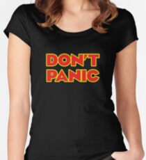 Don't Panic Women's Fitted Scoop T-Shirt