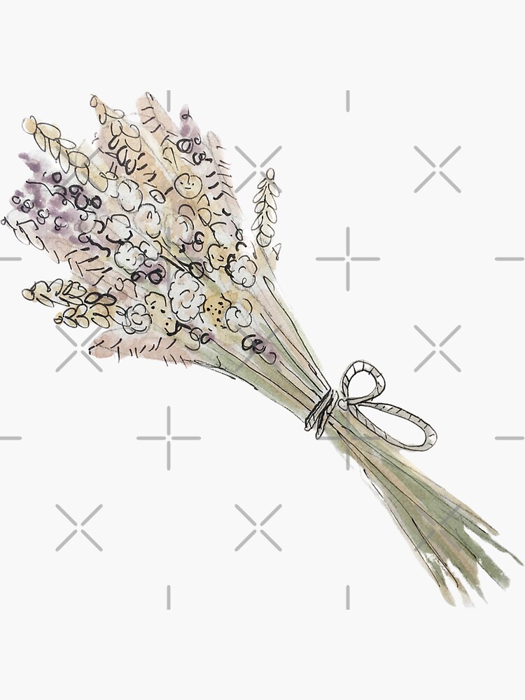 Lughnasadh Bouquet Illustration in Watercolor by WitchofWhimsy