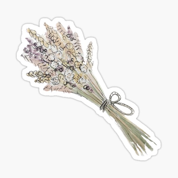 Lughnasadh Bouquet Illustration in Watercolor Sticker