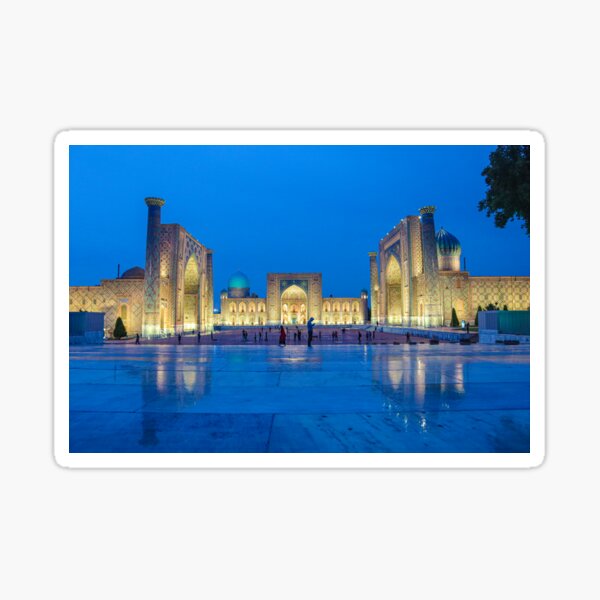 Aperçu de l'œuvre Place du Registan à Samarkand, Ouzbékistan créée et vendue par Two-Tickets-To.