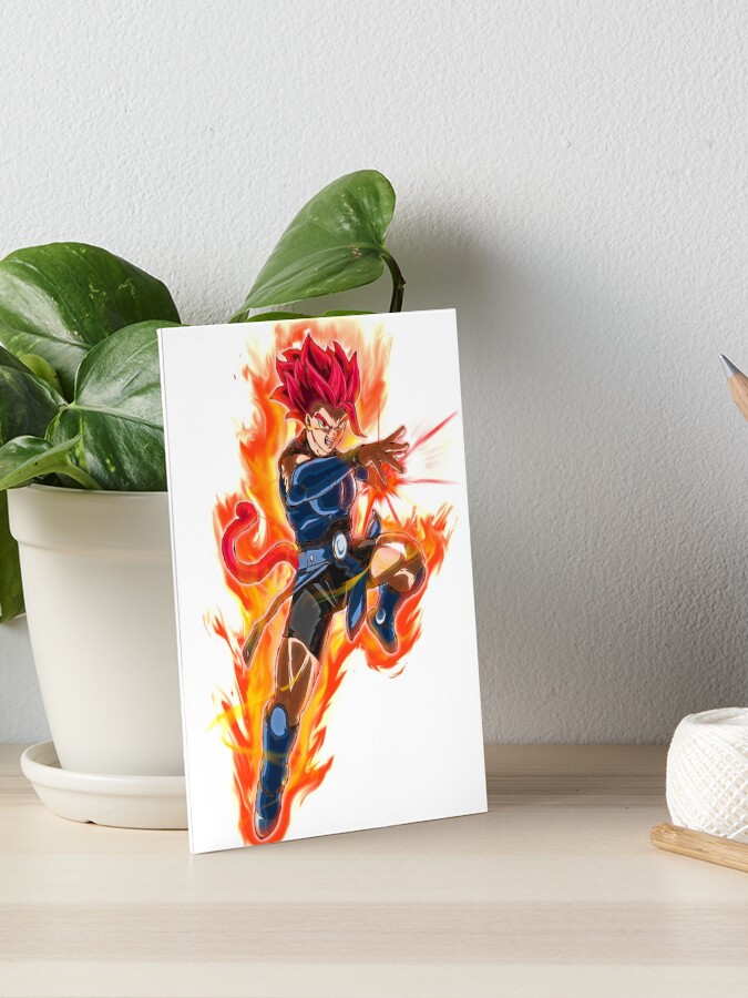 Dragon ball Legends Shallot ssj God by Bessalius Postcard by Bessalius