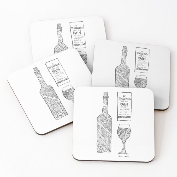 Item preview, Zentangle Wine designed and sold by Zen's Doodles.
