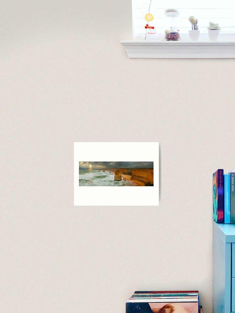 Thumbnail 2 of 3, Art Print, Stormy Twelve Apostles, Great Ocean Road, Victoria, Australia designed and sold by Chockstone.