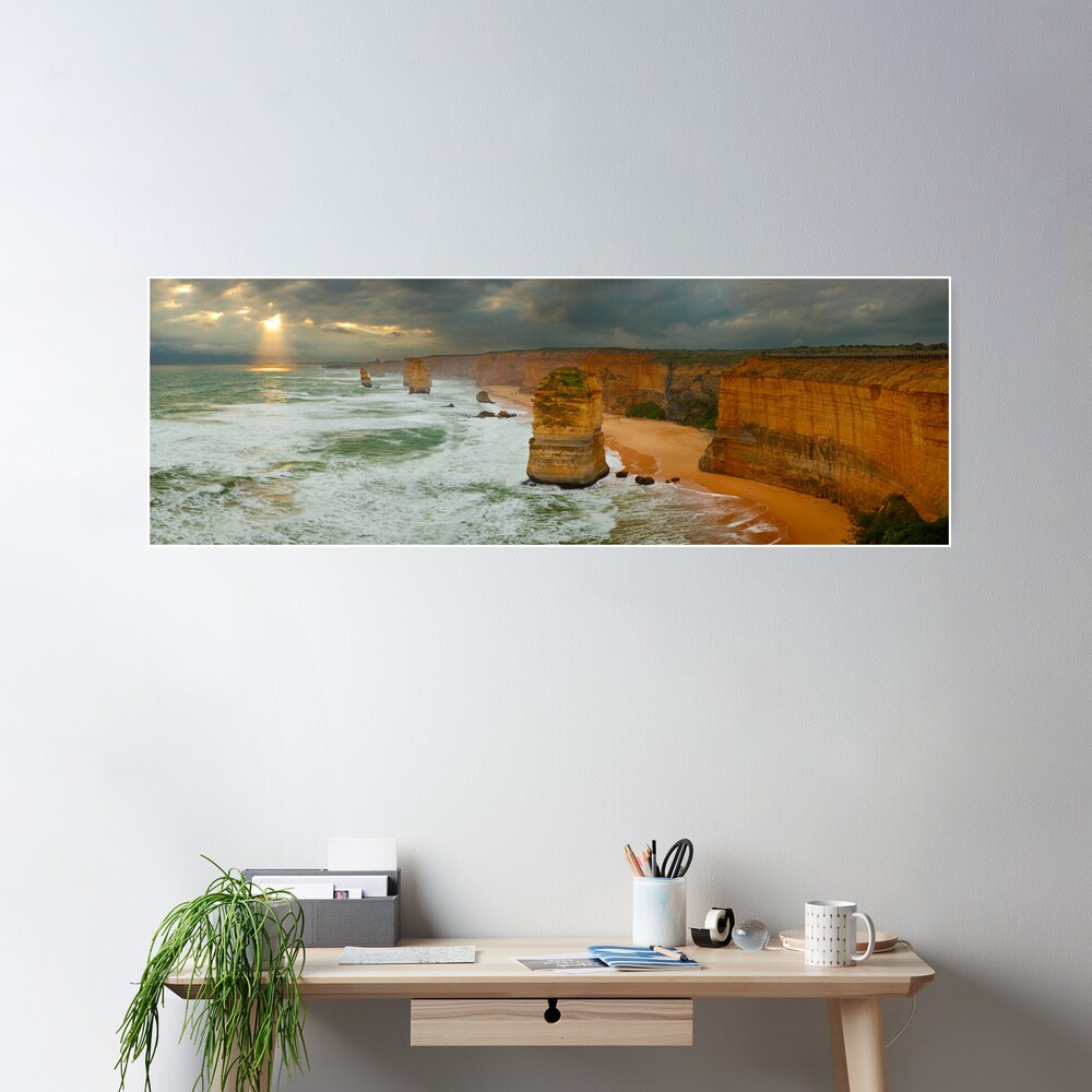 Stormy Twelve Apostles, Great Ocean Road, Victoria, Australia Poster