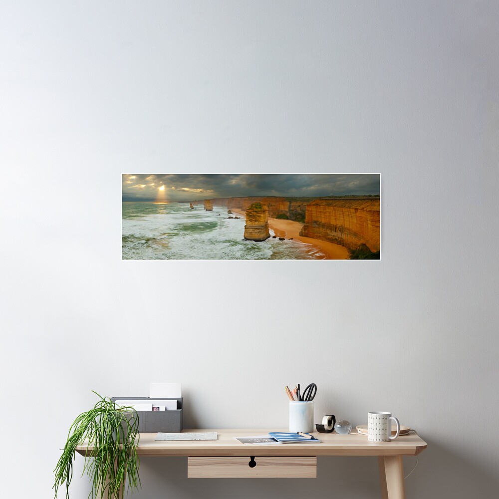 Stormy Twelve Apostles, Great Ocean Road, Victoria, Australia Poster