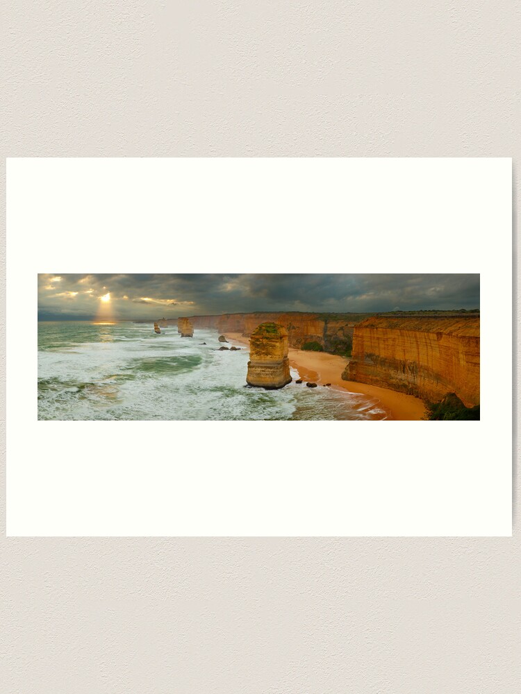 Alternate view of Stormy Twelve Apostles, Great Ocean Road, Victoria, Australia Art Print