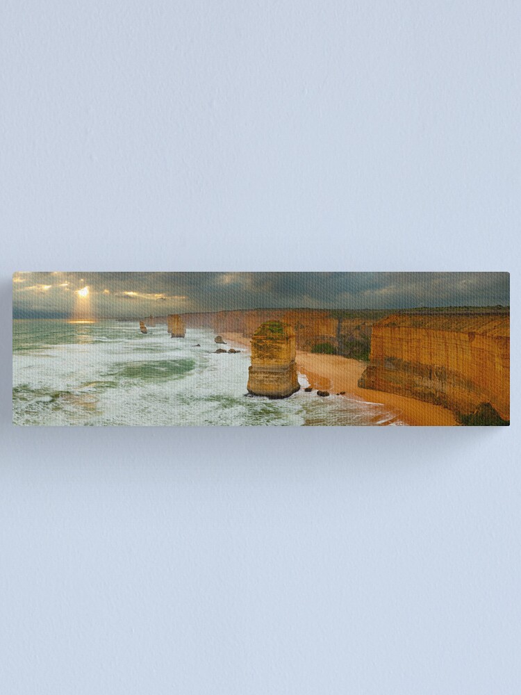 Thumbnail 1 of 3, Canvas Print, Stormy Twelve Apostles, Great Ocean Road, Victoria, Australia designed and sold by Chockstone.