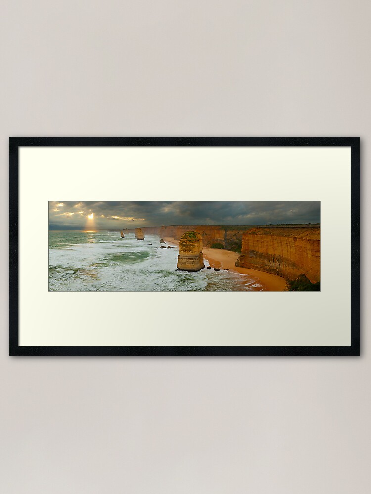 Alternate view of Stormy Twelve Apostles, Great Ocean Road, Victoria, Australia Framed Art Print