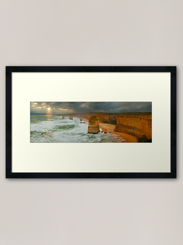 Alternate view of Stormy Twelve Apostles, Great Ocean Road, Victoria, Australia Framed Art Print