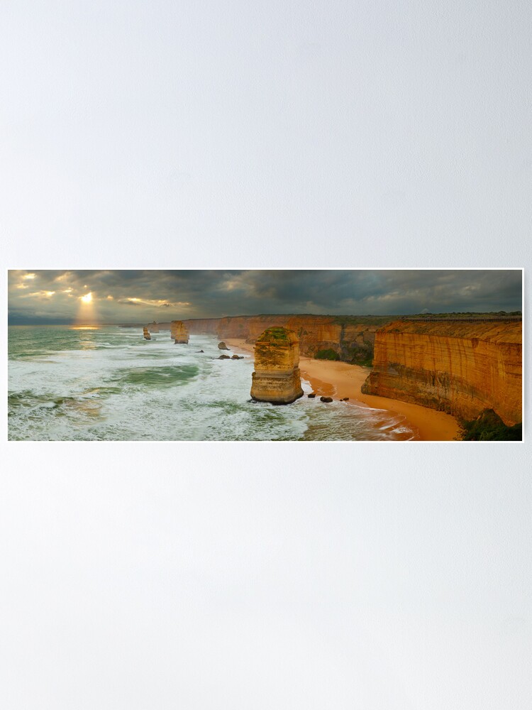 Alternate view of Stormy Twelve Apostles, Great Ocean Road, Victoria, Australia Poster