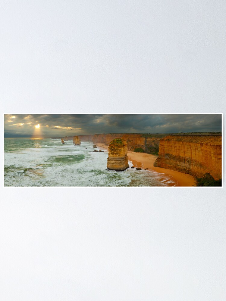 Thumbnail 1 of 3, Poster, Stormy Twelve Apostles, Great Ocean Road, Victoria, Australia designed and sold by Chockstone.