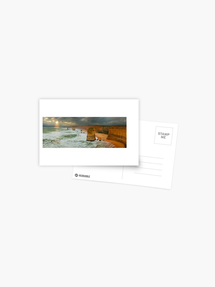 Thumbnail 1 of 2, Postcard, Stormy Twelve Apostles, Great Ocean Road, Victoria, Australia designed and sold by Chockstone.