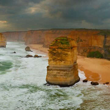 Artwork thumbnail, Stormy Twelve Apostles, Great Ocean Road, Victoria, Australia by Michael Boniwell