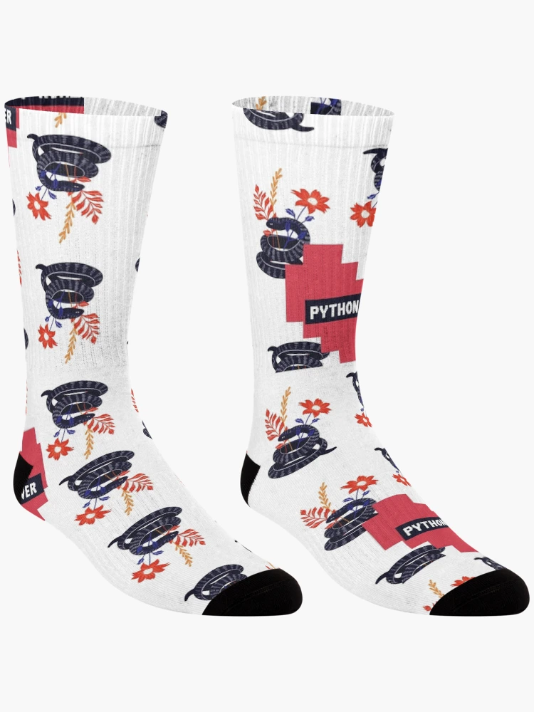 Thumbnail 3 of 5, Socks, Python Programming Lover designed and sold by TheMauveCat.