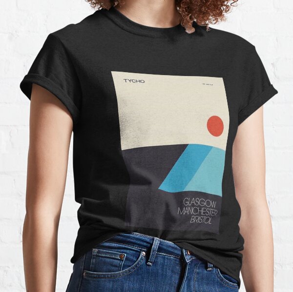 tycho poster tour illustration cyan blue red circle Classic T-Shirt