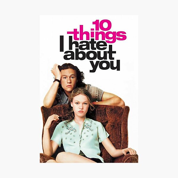 10 Things I Hate About You poster Photographic Print