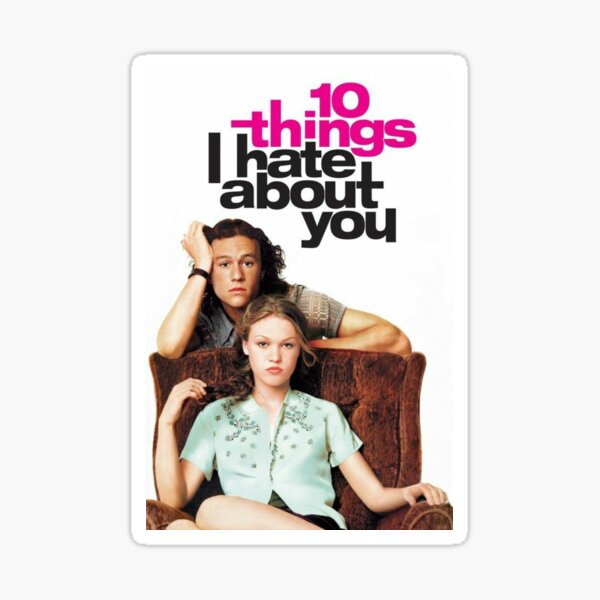 10 Things I Hate About You poster Sticker