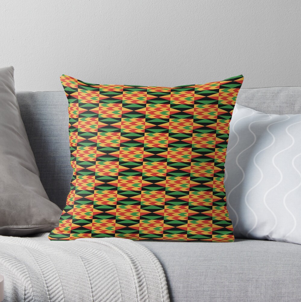 African Heritage Pattern Throw Pillow