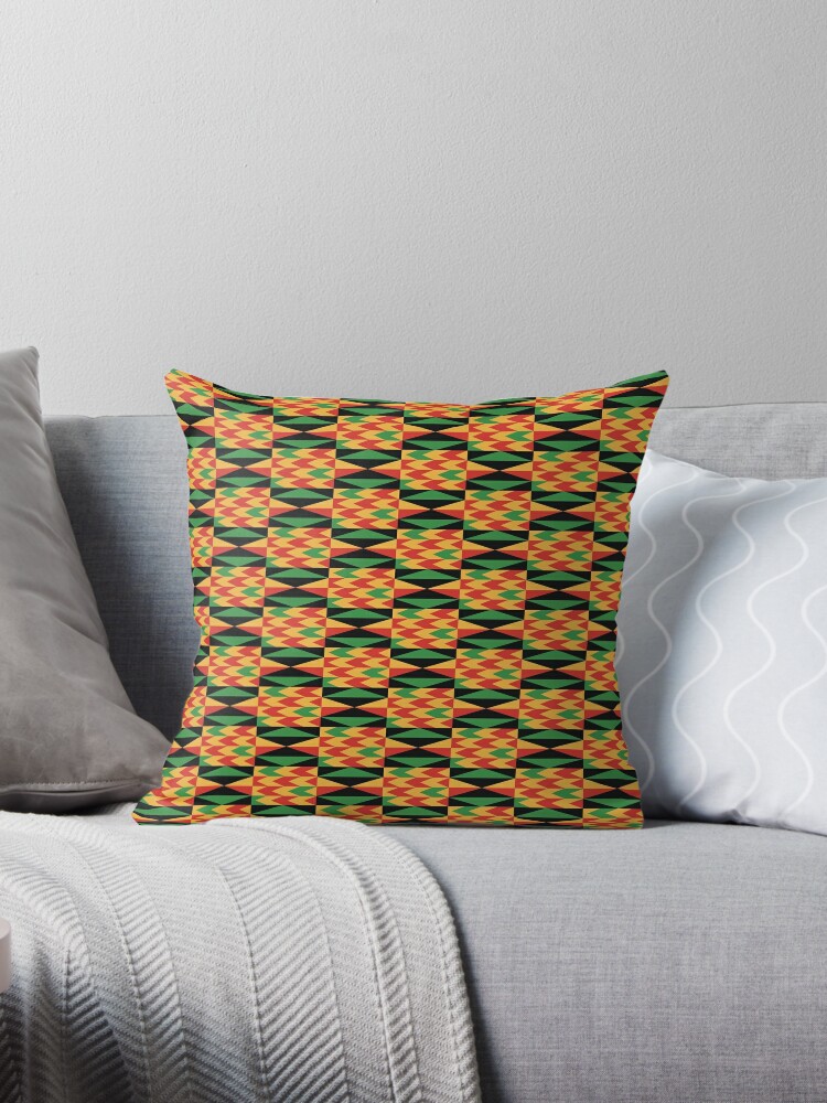 Thumbnail 1 of 3, Throw Pillow, African Heritage Pattern designed and sold by GODS4US.