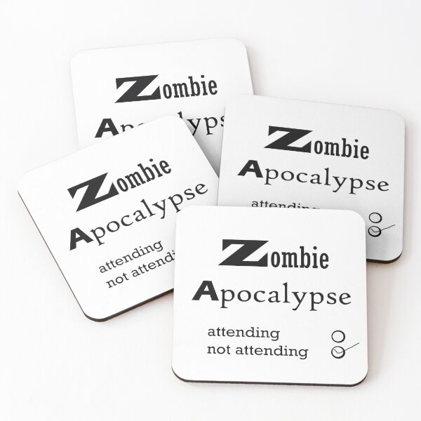 Item preview, zombie apocalypse not attending designed and sold by Artsanity.