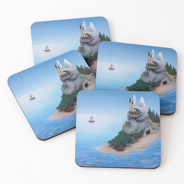DK Island Coasters (Set of 4)