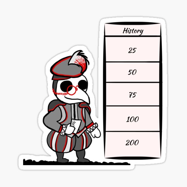 Plague Mask Trivia Sticker