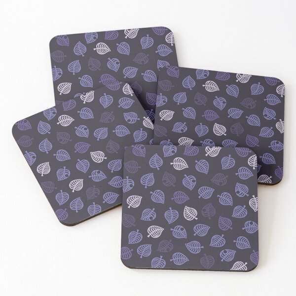 Item preview, Nook Leaf Aloha Logo - Purple/Lavender on Dark Purple  designed and sold by TheMajesticGoat.