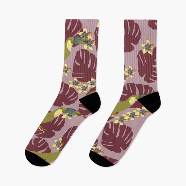 Item preview, Colorful Monstera, Frangipani and Toucan Pattern designed and sold by Vitta.