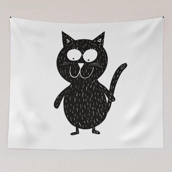 Item preview, Black and white cat nr1 designed and sold by KateCrafts.