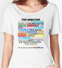 Red Vs. Blue Typography Women's Relaxed Fit T-Shirt
