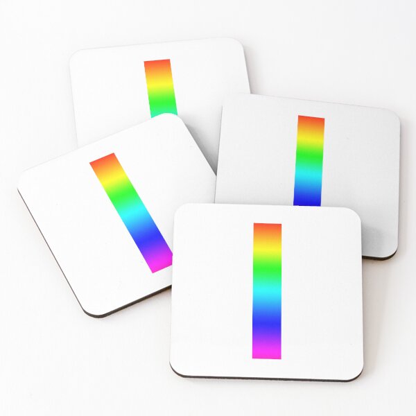 Item preview, The Letter I - Monogram in Rainbow Gradient designed and sold by Bumblefuzzies.