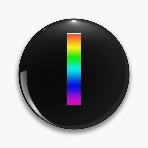 Item preview, The Letter I - Monogram in Rainbow Gradient designed and sold by Bumblefuzzies.