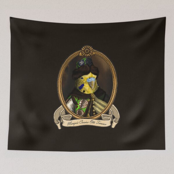 Item preview, Renaissance Bird - Marquis Cassius Otto Tarasov (A Green Budgie) designed and sold by JMSArt.