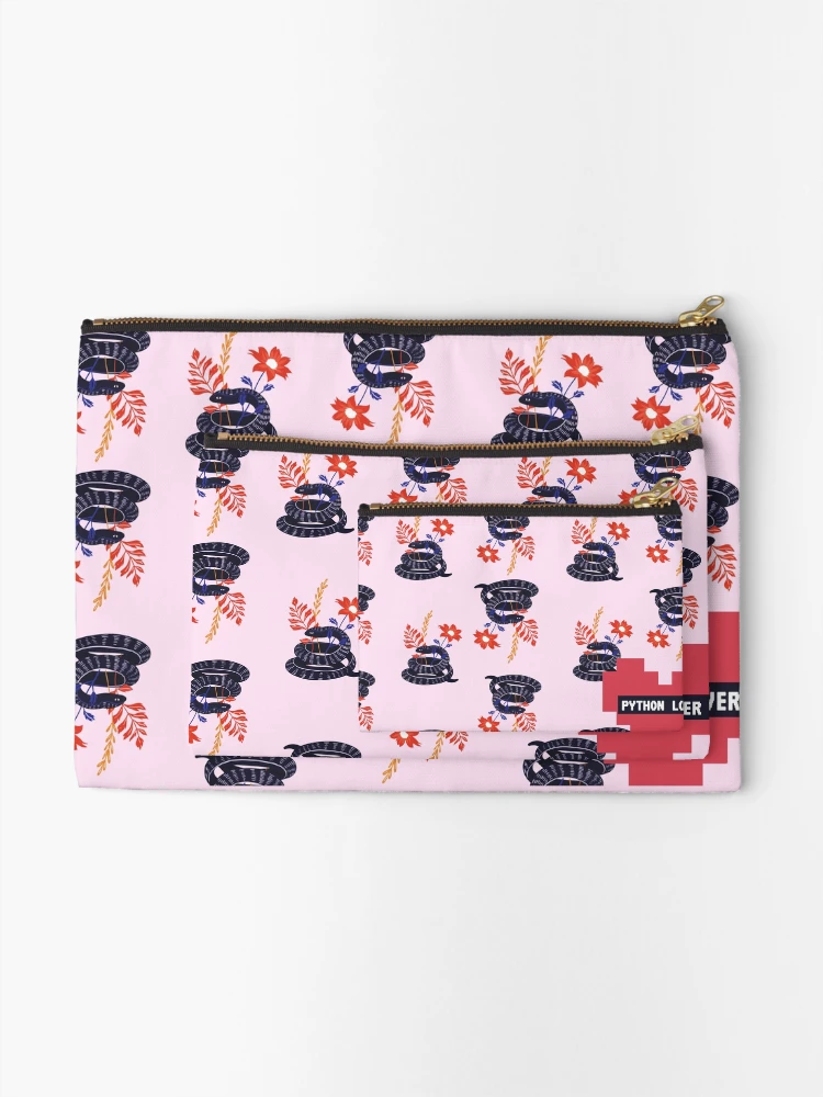 Thumbnail 2 of 4, Zipper Pouch, Python Programming Lover designed and sold by TheMauveCat.