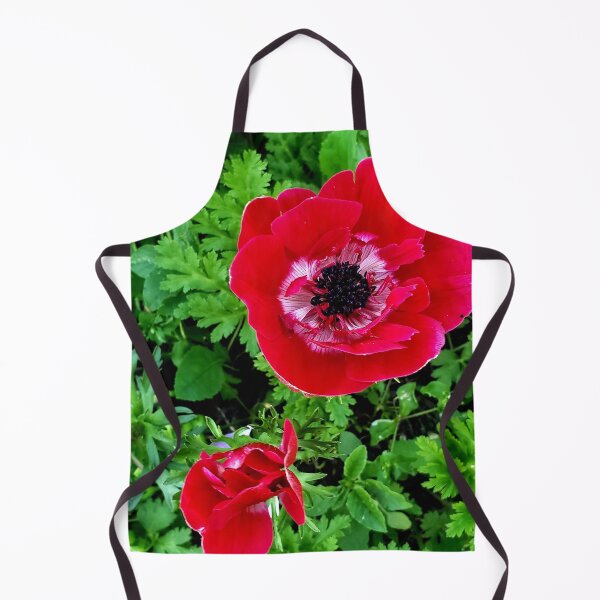 Item preview, Delicate red and white anenome designed and sold by Kim-Pratt.