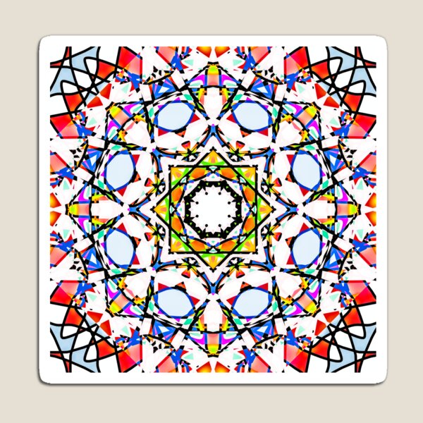 Item preview, Stained Glass Geometric Popular Seamless Pattern  designed and sold by EdwardBlackRose.