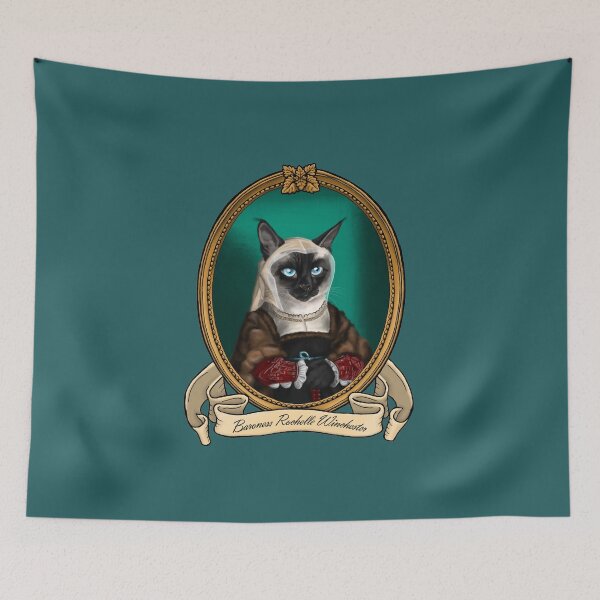 Item preview, Renaissance Cat - Baroness Rochelle Winchester (A Siamese Cat) designed and sold by JMSArt.
